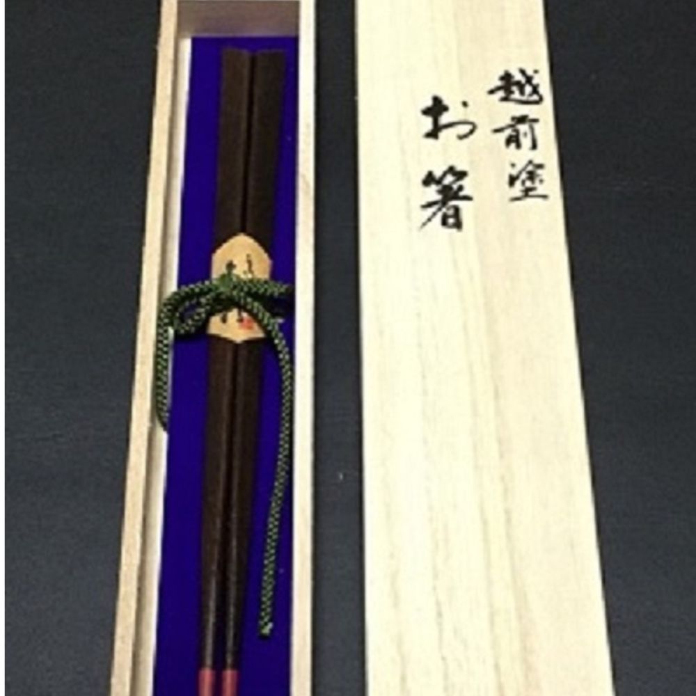 漆ハート箸一膳